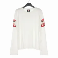 マスターマインド mastermind JAPAN × シアターエイト THEATER8 ローリングストーンズ プリント ロングスリーブTシャツ カットソー 長袖 S ホワイト 白 8LR-TL02のサムネイル