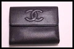 ■シャネル　5番台　ココマーク　キャビアスキン　三つ折り財布　CHANEL■0702ao8518-Oのサムネイル