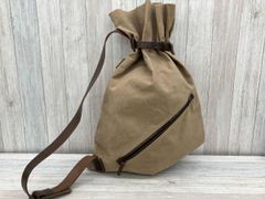 新品タグ付きKEESE 巾着バッグ カーキ - メルカリ