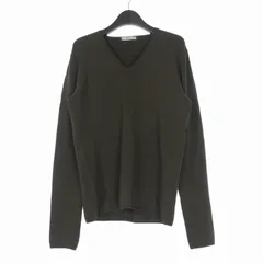 プラダ PRADA Vネックニット セーター 長袖 48 ブラウン 茶 ETB0075 国内正規のサムネイル