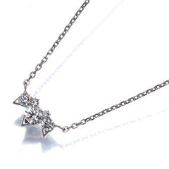 スタージュエリー Pt ダイヤモンド ネックレス 0.40ct 定価28万 - メルカリ