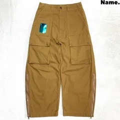 Name. カーゴパンツ ユーティリティパンツ ワイド バギー 2WAY サイドジップ サイズ1 キャメル ブラウンベージュ ネームのサムネイル