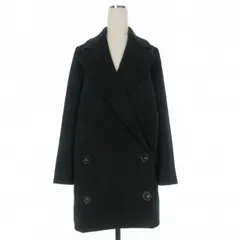 ステラマッカートニー STELLA McCARTNEY ウールメルトン ダブルチェスターコート ジャケット 長袖 38 ブラック 黒 393143 国内正規のサムネイル