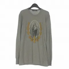 ドルチェ&ガッバーナ ドルガバ DOLCE&GABBANA ダメージ加工 マリアプリントTシャツ カットソー 48 グレー G8G75T/G7Q51-A 国内正規のサムネイル