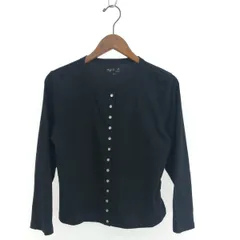 agnes b. アニエスベー スナップカーディガン サイズ:3 クルーネック 24SS   ブラック レディース / 240001213503のサムネイル