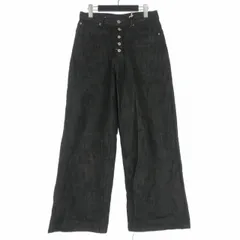 ノーフェイスストゥディオス NO/FAITH STUDIOS RAW DENIM JAPANESE LOOSE FIT ワイドデニムパンツ ジーンズ S ブラック 黒のサムネイル