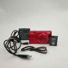Nikon COOLPIX S6200 レッド 動作確認済み 充電器・バッテリー - メルカリ
