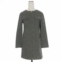 ビアズリー BEARDSLEY ガリャルダガランテ アルパカ混 ノーカラーコート ジャケット  長袖 F グレー BA10B711のサムネイル