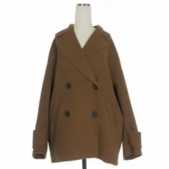 ミラオーウェン Mila Owen 25AW ウールコクーンシルエットピーコート ジャケット 長袖 0 ブラウン 茶 09WFC254110のサムネイル