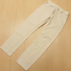 ^853★ 日本製 WAREHOUSE ウエアハウス Lot 900 (SLIM) 生成り デニム パンツ W31 綿100 コットンパンツ ★のサムネイル