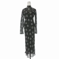 ピンコ PINKO BUZZI ワンピース ドレス 総柄 シースルー 長袖 38 ブラック 黒 104335-A272 国内正規のサムネイル