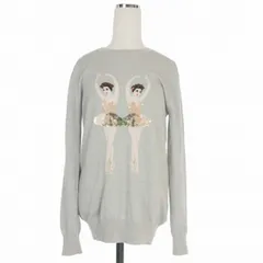 マーカスルプファー MARKUS LUPFER バレリーナスパンコールニット セーター 長袖 S グレー のサムネイル