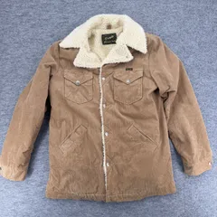 Wrangler ラングラー Wrangle Coat コーデュロイ ボアランチコート ベージュブラウン 裏ボア スナップボタン 胸ポケット L ウエスタン アメカジ ワークジャケットのサムネイル