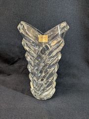 ドイツ製 大型クリスタル花瓶 ソリッドクリスタル ヘキサゴナル