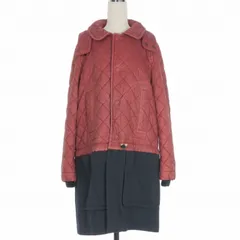 カルヴェン CARVEN キルティング ロングコート ジャケット 長袖 46 ピンク/ネイビー Ｍ10 のサムネイル