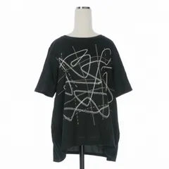 ケイコキシ KEIKO KISHI by nosh プリントTシャツ カットソー 半袖 2 ブラック 黒 222-3224のサムネイル