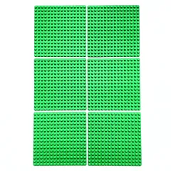 レゴ 正規品 中古 プレート 6枚セット 16×16ポッチ ブライトグリーン レゴブロック【管理番号：4252】のサムネイル