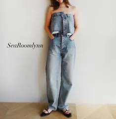 SeaRoomlynn Organic cotton ベーシック SRN02 デニム 25inch エイジングブルー ストレート オーガニックコットンのサムネイル