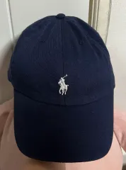 POLO ポロ ラルフローレン コットン チノ ベースボールキャップ ネイビー ONEサイズ Free!のサムネイル