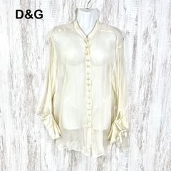 D&G DOLCE&GABBANA ドルチェアンドガッバーナ 花柄 総レース ブラウス