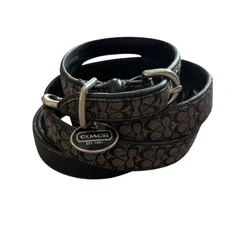 RE387 COACH コーチ 犬用 首輪 リード セット シグネチャー チャーム付きのサムネイル