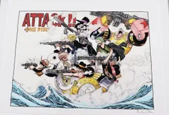 ONE PIECE ワンピース 集英社マンガアートヘリテージ アートプリント代 ATTACK!! 大小2枚セット エディションNo入り R2607-035のサムネイル