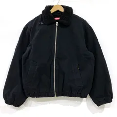 Supreme シュプリーム Faux Shearling Lined Bomber Jacket ボンバージャケット ブラック Lサイズ 【フード欠品】 ※中古のサムネイル