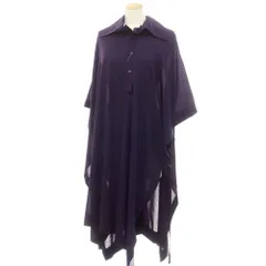 【中古】イッセイミヤケ ISSEY MIYAKE 2024年秋冬 ポンチョ ダークパープル【サイズ表記なし（L位）】【レディース】のサムネイル