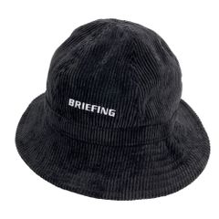 BRIEFING GOLF ブリーフィング  コーデュロイ ベルハット  ブラック系 L [240101697356] ゴルフウェア ストスト BRIEFING GOLF ブリーフィング コーデュロイ ベルハット ブラック系 L