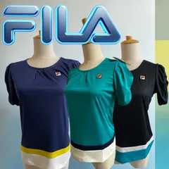 新品　FILA フィラ 半袖 トップス パフスリーブ ターコイズ レディース スポーツウェア　Sサイズ　ブラック　ネイビー　グリーン　レディース　レディースファッションのサムネイル