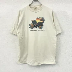 PRAIRIE MOUNTAIN 半袖プリントTシャツ　シングルステッチ　ヴィンテージ　ベージュ　XLサイズ　古着のサムネイル