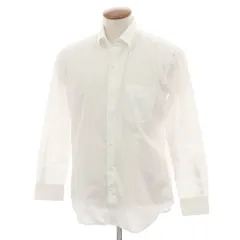 【中古】アレグリ Allegri コットン ジャカード スナップダウン ドレスシャツ ホワイト【サイズ46】【メンズ】のサムネイル