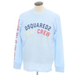 【中古】ディースクエアード DSQUARED2 コットン クルーネック 長袖Ｔシャツ ライトブルー【サイズXL】【メンズ】のサムネイル