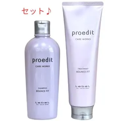 新品 LebeL Proedit Care Works Bounce Fit シャンプー300mL & ヘアトリートメント250mL セット プロエディットのサムネイル