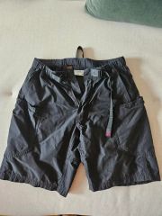 ☆レオパード☆ GRAMICCI ハーフパンツ シェルカーゴナイロンショーツ