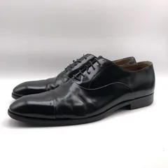 【中古】SUTOR MANTELLASSI レザー ビジネスシューズ ブラック 29.5cm～30cm相当 ストールマンテラッシ[17]のサムネイル