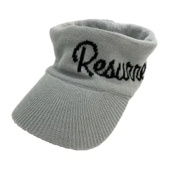 RESURRECTION レザレクション  裏起毛 ニット サンバイザー  グレー系 フリー [240101736225] ゴルフウェア ストストのサムネイル