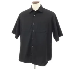 【中古】ソフネット SOPHNET. 2025年春夏 ストレッチ ポリエステルウールレーヨン レギュラーカラー 半袖シャツ ブラック【サイズXL】【メンズ】のサムネイル