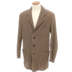 【中古】ジエダ Jieda ストレッチ レーヨンポリエステルナイロン カジュアルジャケット ブラウンxベージュ【サイズ1】【メンズ】のサムネイル