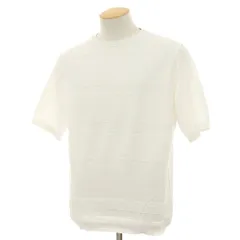 【中古】トゥモローランド TOMORROWLAND tricot-T コットン系 クルーネック 半袖 プルオーバーニット ホワイト【サイズ表記なし（S位）】【メンズ】のサムネイル