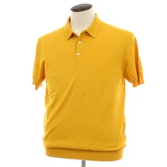 【中古】バラクータ BARACUTA ハイゲージ コットン 半袖 ポロニット イエロー【サイズEU：L】【メンズ】のサムネイル