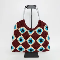 【中古】MARNI マルニ クロシェ編み フラワー柄 ハンドバッグ コットン マルチカラー 金具シルバー ヴィンテージ レディース HIBUOCHI VINTAGE hboc250805a09のサムネイル