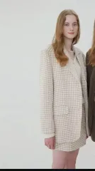グローブ ベラ スカート カラメルチェックのサムネイル