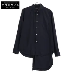 COMMEdesGARCONS HOMME PLUS　コムデギャルソンオムプリュス　PD-B018 ブラック レイヤード アシンメトリー 再構築シャツ　Sのサムネイル