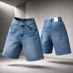 NY発 SMOKERISE ダメージ加工ウォッシュスリムフィットデニム｜カーゴ 