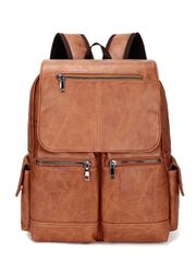 Women's Backpack, Retro Soft Leather Backpack, Unisex, Business Commuting, Laptop Bag, Large Capacity