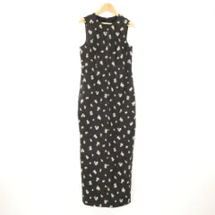 美品 CLANE クラネ 10112-5313 田中みな実×CLANEコラボ フラワージャガードワンピース 0 Sサイズ ナイロン他 ノースリーブ ロング 花柄 レディース AO4471A65 のサムネイル