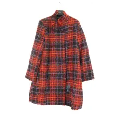美品 Desigual デシグアル ステンカラーコート 46 ポリエステル100％ チェック レディース AO4441B5 のサムネイル