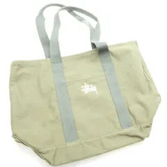美品 STUSSY ステューシー キャンバストートバッグ 大容量 AO4443 のサムネイル