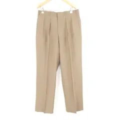 美品 BURBERRY バーバリー スラックスパンツ ウエスト85 ラムウール100％ 2タック センタープレス ボトムス メンズ AU4537A60 のサムネイル